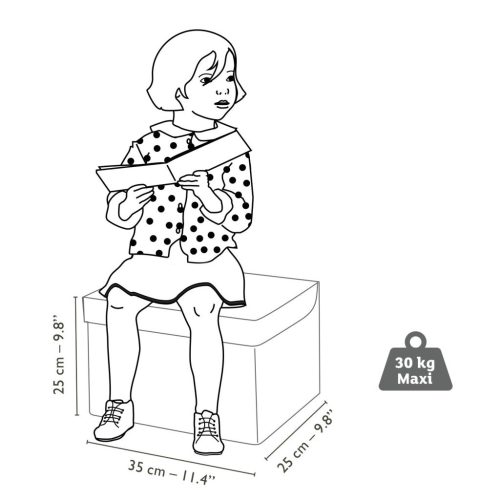 Djeco Little Big room Játéktároló ülőke Játék tűzhely - Cooker