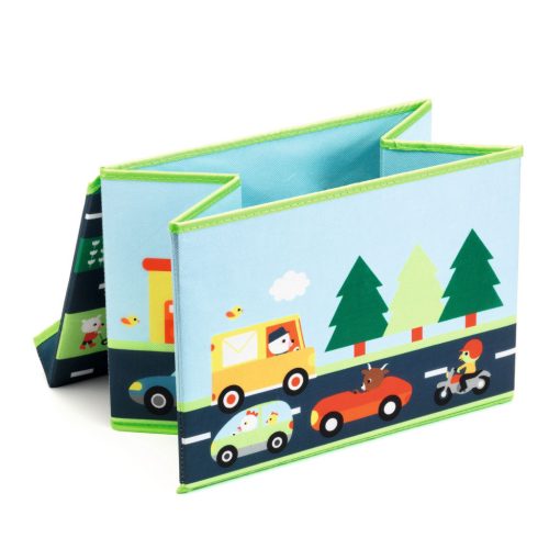 Djeco Little Big room Játéktároló ülőke Útpályás - Circuit