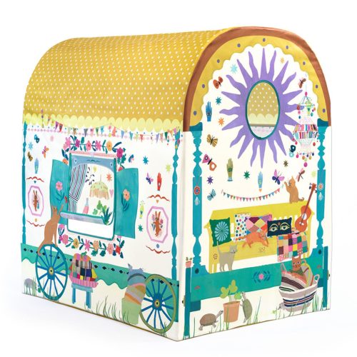 Djeco Little Big room Játszósátor Ekhos szekér játszósátor - Caravan
