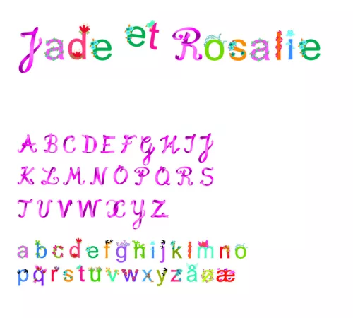 Djeco Little Big room Falmatrica Betűkészlet lányoknak - Girls alphabet