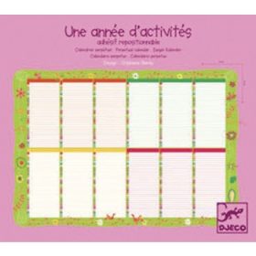   Djeco Little Big room Falinaptár Öröknaptár, virágos - Perpetual calendar flowers