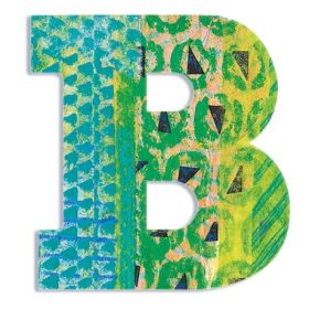 Djeco Little Big room Dekorbetű - B - Peacock letter