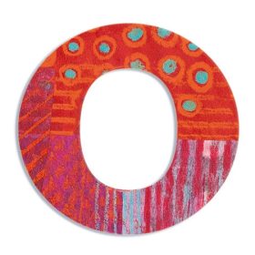 Djeco Little Big room Dekorbetű - O - Peacock letter