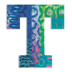 Djeco Little Big room Dekorbetű - T - Peacock letter