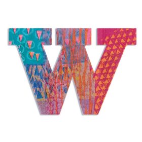 Djeco Little Big room Dekorbetű - W - Peacock letter