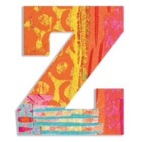 Djeco Little Big room Dekorbetű - Z - Peacock letter