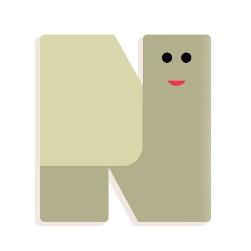 Djeco Állatdekor betű - N