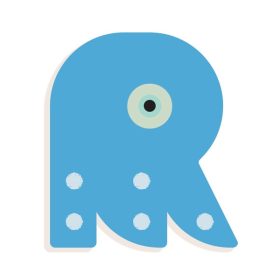 Djeco Állatdekor betű - R