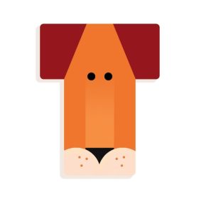 Djeco Állatdekor betű - T