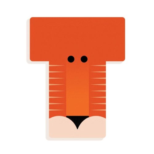 Djeco Állatdekor betű - T