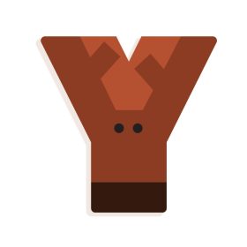 Djeco Állatdekor betű - Y 