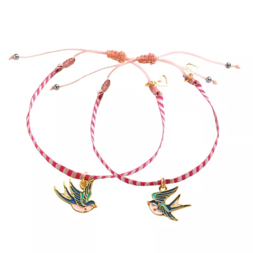 Djeco Design by Ékszerkészítő készlet Páros madarak - Bird Ribbons