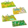 Djeco Matricázós sztorik 3D Állati élőhelyek - Lift-up stickers - Animals