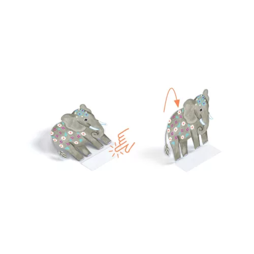Djeco Matricázós sztorik 3D Állati élőhelyek - Lift-up stickers - Animals