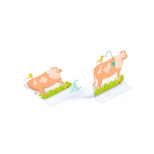Djeco Matricázós sztorik 3D Élet vidéken - Lift-up stickers - Farm