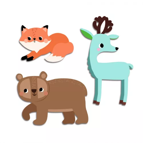 Djeco Design by Matricák Erdei állatok - Forest animals