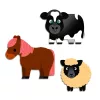 Djeco Design by Matricák Háztáji állatok - Farm animals