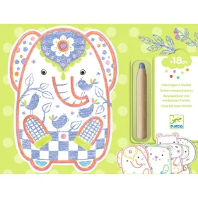   Djeco Design by Meglepetés színező Vadállatok - Wild animals