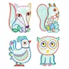 Djeco Design by Meglepetés színező Erdei barátok - Forest Friends
