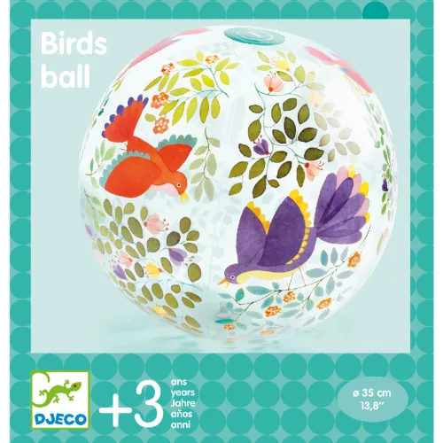 Djeco Felfújható labda ∅ 35 cm Madárkák - Birds ball