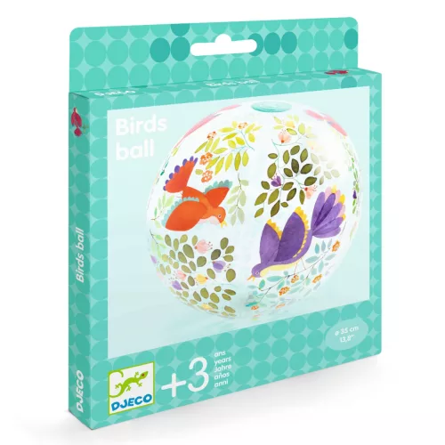 Djeco Felfújható labda ∅ 35 cm Madárkák - Birds ball