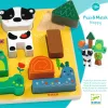 Djeco Formaillesztő és formapárosító Vidám - Puzz & Match Happy