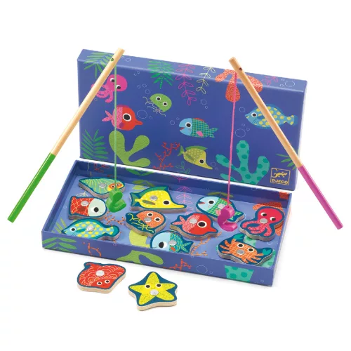 Djeco Horgász játék Színes horgászat - Coloured fishing