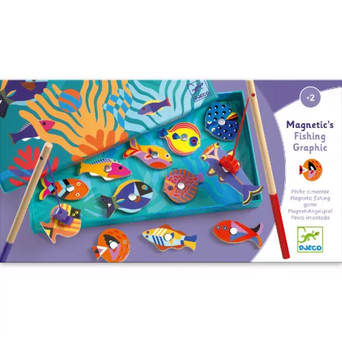 Djeco Horgász játék Halgrafika - Fishing graphic