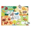 Djeco Formaillesztő formaberakó Állati formák - Puzzlo Animo