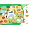 Djeco Formaillesztő formaberakó Állati formák - Puzzlo Animo