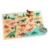 Djeco Formaillesztő formaberakó Színes dínók - Puzzlo Dino