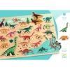 Djeco Formaillesztő formaberakó Színes dínók - Puzzlo Dino