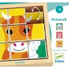 Djeco Kockakirakó Állatkipörgető - Animoroll