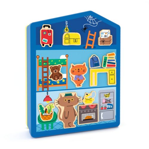 Djeco Mágneses képkirakó Házban - InZeHouse