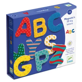 Djeco Mágneses betűkészlet Nagybetűk - 38 fancy letters