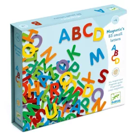   Djeco Mágneses betűkészlet Színes nagybetűk - 83 small letters