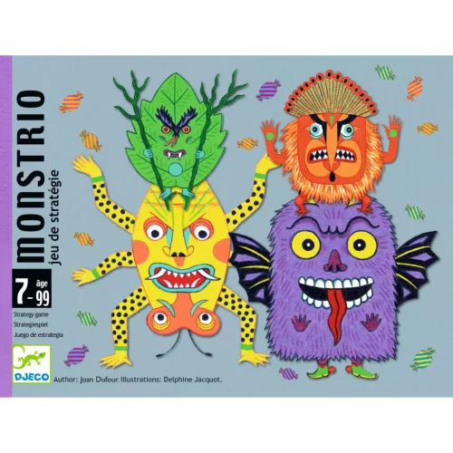 Djeco Kártyajáték Szörnytrió - Monstrio