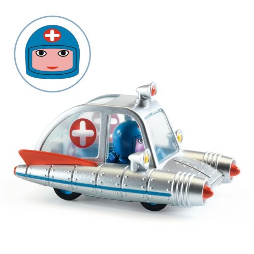 Djeco CRAZY MOTORS Játékautó Űr Mentő - Space Ambulance
