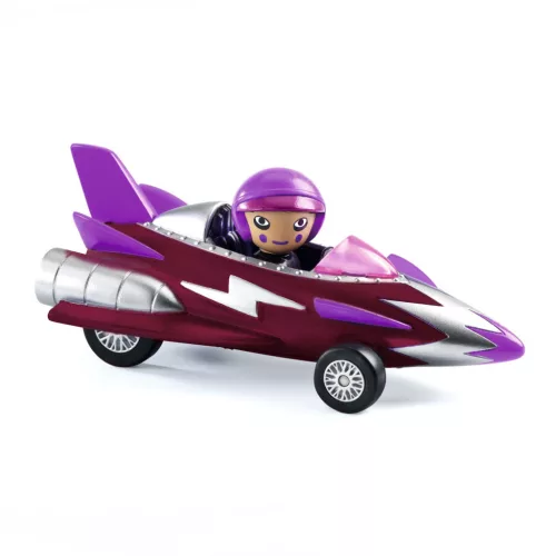Djeco Grazy Motors CRAZY MOTORS játékautó Bordó kisasszony - Miss Burgundy