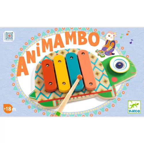 Djeco Animambo Játékhangszer Cintányér és xilofon - Cymbal & Xylophone