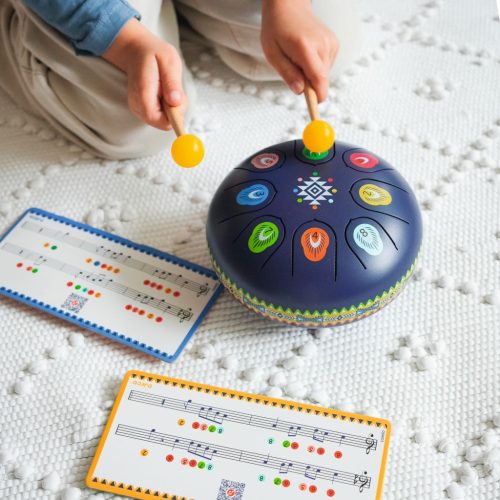 Djeco Játékhangszer Rezgőnyelves acél dob - Metal drum