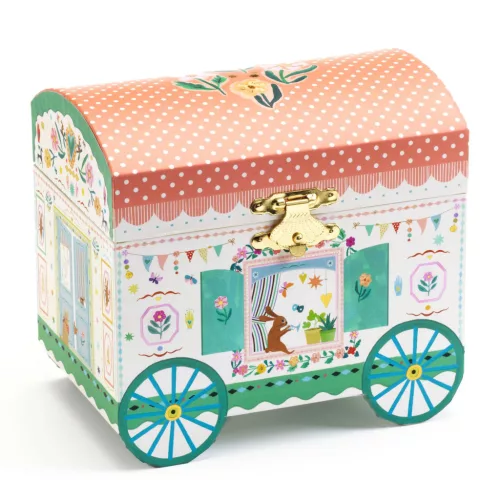 Djeco Little Big room Zenélő ékszerdoboz Ekhós szekér - Enchanted caravan