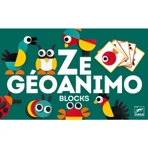 Djeco Képkirakó - Geometrikus állatképek