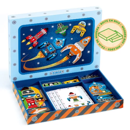 Djeco Kalapálós játék Űrhajók - Space tap tap