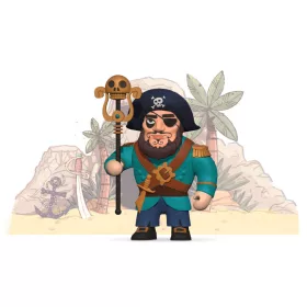 Djeco Arty Toys Kalóz kapitány - Ze Piratous