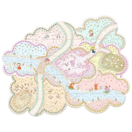 Djeco TINYLY álomvilág Óriás puzzle Tinyly birodalom 33 db-os - Puzzl'Up Lily tinypuzz