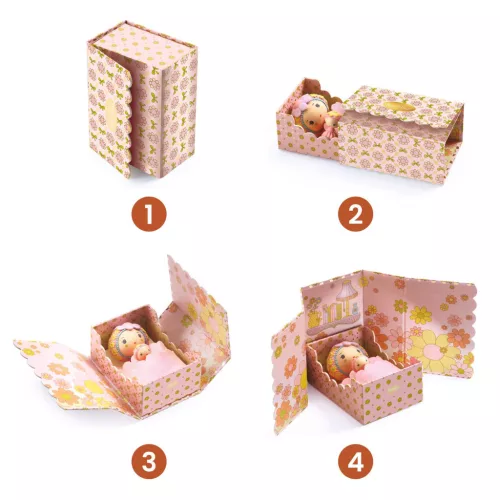 Djeco TINYLY álomvilág Rózsaszín apró szoba - Rose Tinyroom