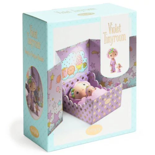 Djeco TINYLY álomvilág Lila apró szoba - Violet Tinyroom