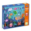Djeco Óriás puzzle Tengerlakók 24+8 db-os - Taktilo sea