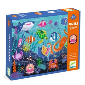 Djeco Óriás puzzle Tengerlakók 24+8 db-os - Taktilo sea